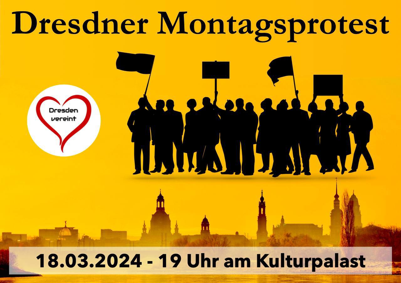 Read more about the article Dresdener Montagsprotest 18. Mrz.